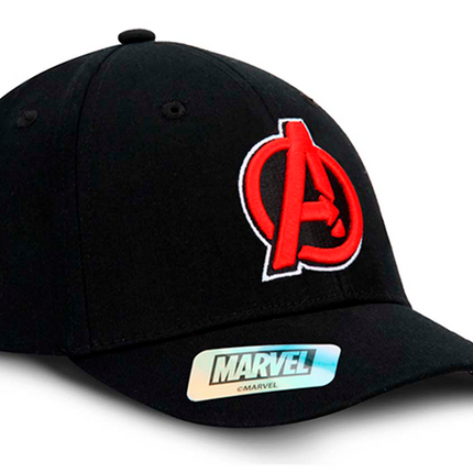 GORRA AVENGERS MARVEL ORIGINAL PARCHES NEGRA OC CAPS