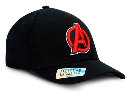 GORRA AVENGERS MARVEL ORIGINAL PARCHES NEGRA OC CAPS