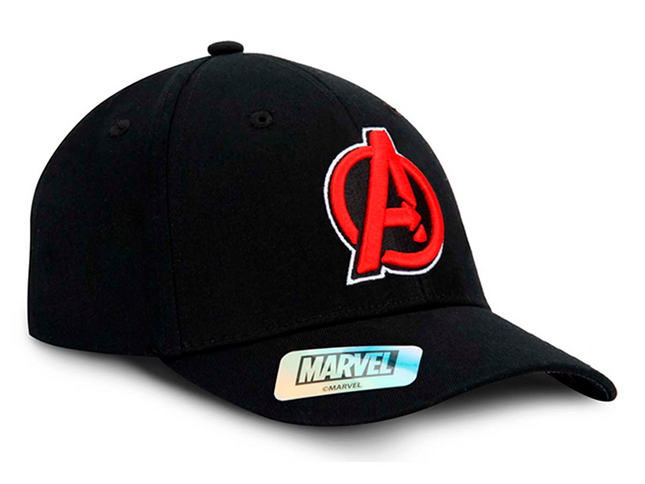 GORRA AVENGERS MARVEL ORIGINAL PARCHES NEGRA OC CAPS