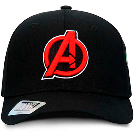 GORRA AVENGERS MARVEL ORIGINAL PARCHES NEGRA OC CAPS