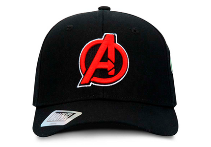 GORRA AVENGERS MARVEL ORIGINAL PARCHES NEGRA OC CAPS