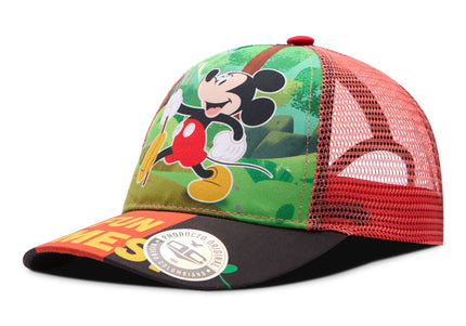 Gorra Mickey fun timest verde/roja malla Oc Caps