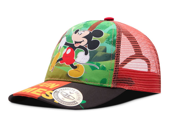 Gorra Mickey fun timest verde/roja malla Oc Caps