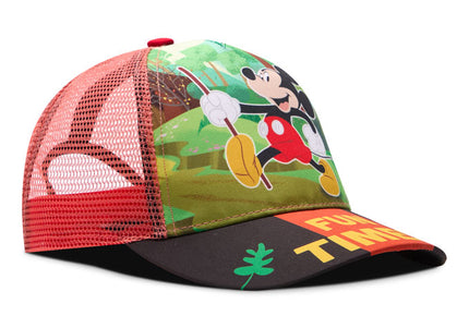 Gorra Mickey fun timest verde/roja malla Oc Caps