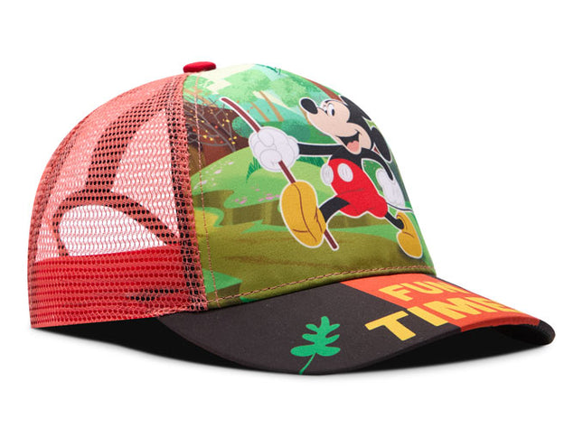 Gorra Mickey fun timest verde/roja malla Oc Caps