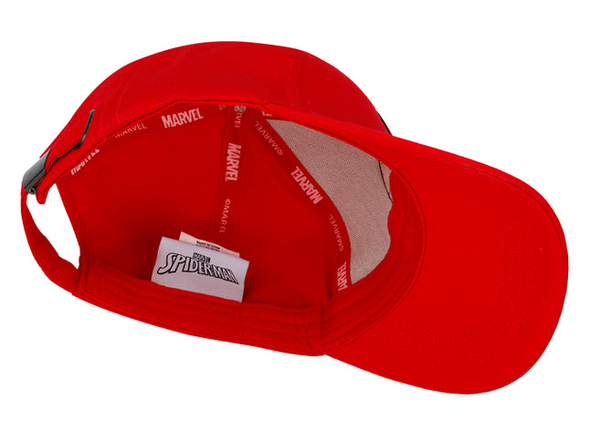 Gorra Marvel Spiderman Original Roja tono a tono Talla Adulto Oc Caps