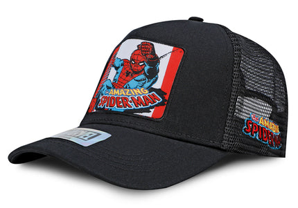 Gorra Marvel Spiderman Original Negra Malla Talla Adulto Oc Caps