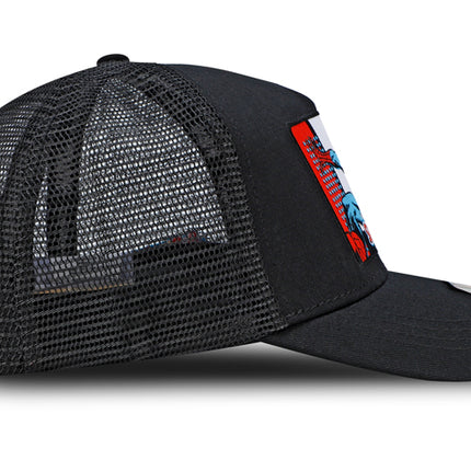 Gorra Marvel Spiderman Original Negra Malla Talla Adulto Oc Caps