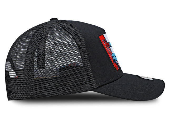 Gorra Marvel Spiderman Original Negra Malla Talla Adulto Oc Caps