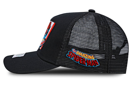 Gorra Marvel Spiderman Original Negra Malla Talla Adulto Oc Caps