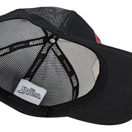 Gorra Marvel Spiderman Original Negra Malla Talla Adulto Oc Caps