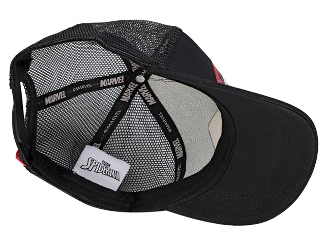 Gorra Marvel Spiderman Original Negra Malla Talla Adulto Oc Caps