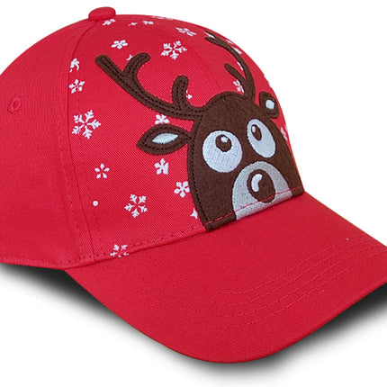 Gorra OC Caps Edición Especial Navidad Reno Roja Niños