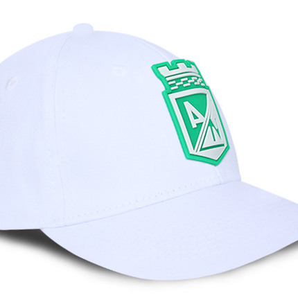 Gorra Atlético Nacional Oficial OC Caps Conmebol libertadores femenina Blanca