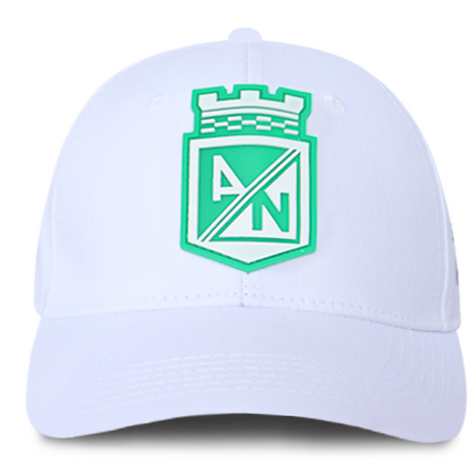 Gorra Atlético Nacional Oficial OC Caps Conmebol libertadores femenina Blanca