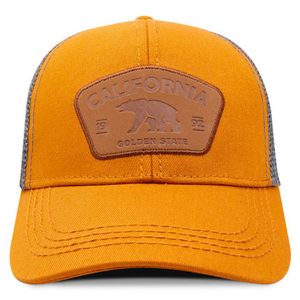 Gorra de moda Oc Caps Malla California Golden State marrón