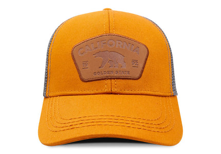 Gorra de moda Oc Caps Malla California Golden State marrón