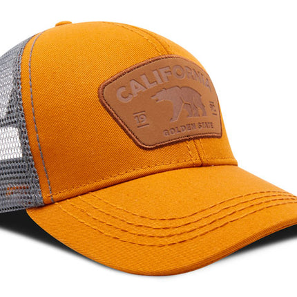 Gorra de moda Oc Caps Malla California Golden State marrón