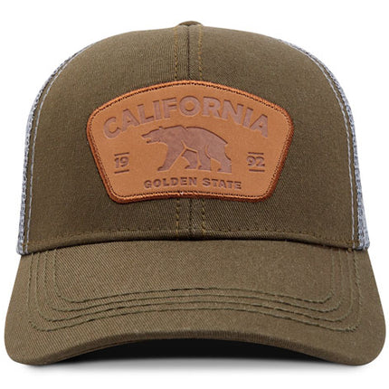 Gorra de moda Oc Caps Malla California Golden State verde