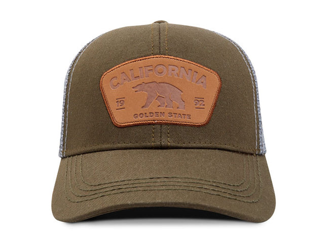 Gorra de moda Oc Caps Malla California Golden State verde