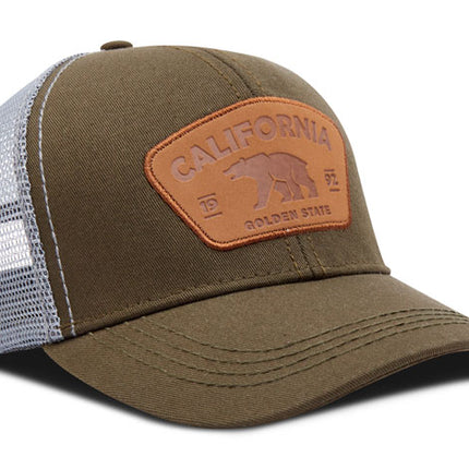 Gorra de moda Oc Caps Malla California Golden State verde