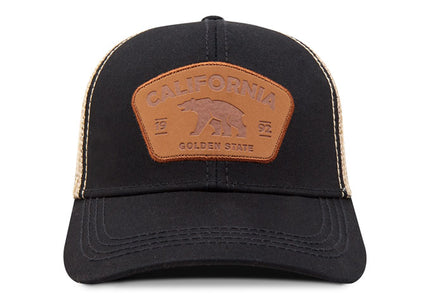 Gorra de moda Oc Caps Malla California Golden State negra