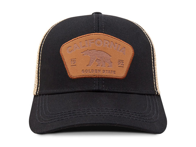 Gorra de moda Oc Caps Malla California Golden State negra