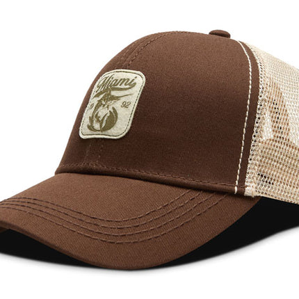 Gorra de moda Oc Caps Malla Miami Café