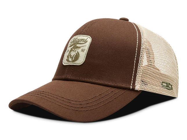 Gorra de moda Oc Caps Malla Miami Café