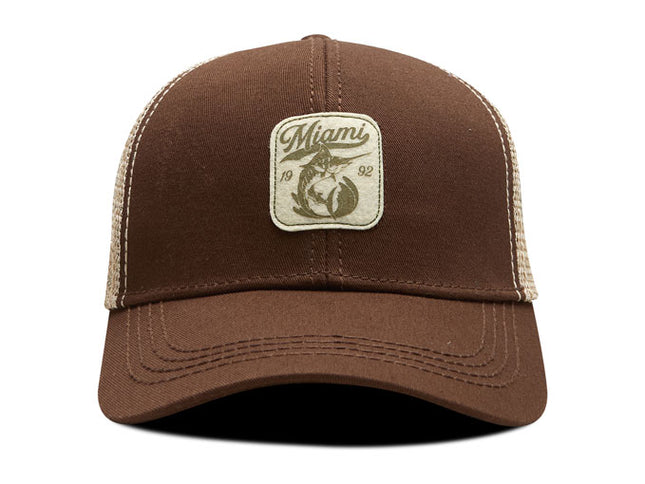 Gorra de moda Oc Caps Malla Miami Café