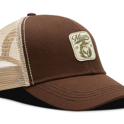 Gorra de moda Oc Caps Malla Miami Café