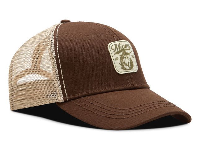 Gorra de moda Oc Caps Malla Miami Café