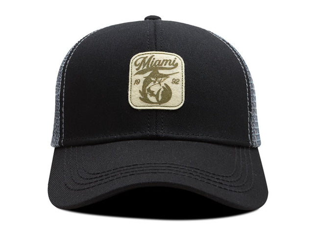 Gorra de moda Oc Caps Malla Miami Negra
