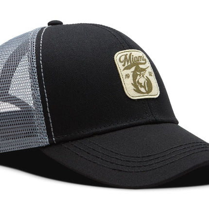 Gorra de moda Oc Caps Malla Miami Negra