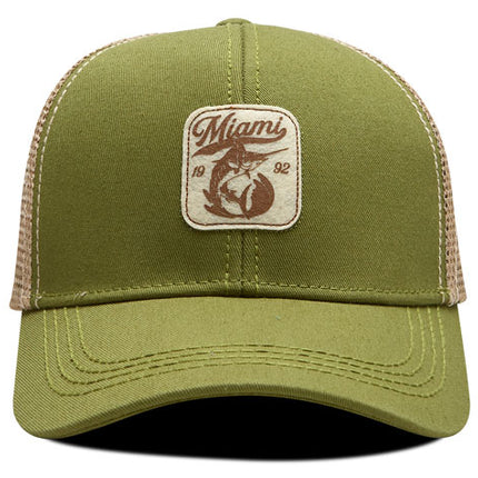 Gorra de moda Oc Caps Malla Miami Verde
