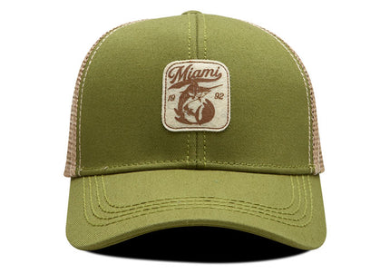 Gorra de moda Oc Caps Malla Miami Verde