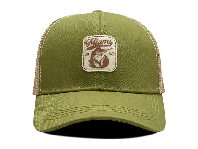 Gorra de moda Oc Caps Malla Miami Verde