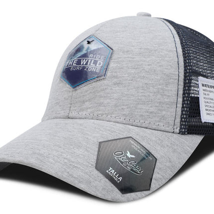 Gorra de malla Oc Caps Ride the wild surf zone Gris