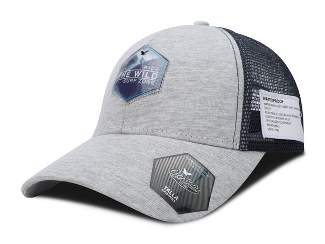 Gorra de malla Oc Caps Ride the wild surf zone Gris