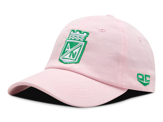 Gorra Atlético Nacional Oficial OC Caps Oto-103 rosa escudo