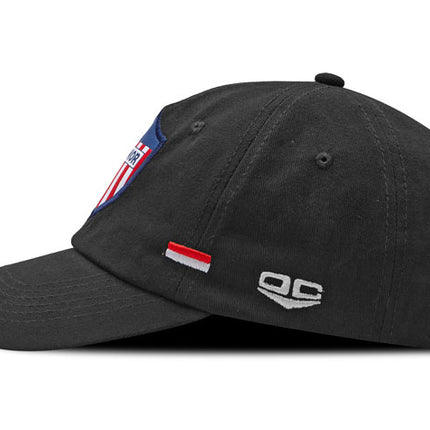 Gorra Junior FC Oficial dad cap Oc caps negra banderas