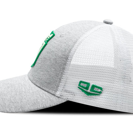Gorra Atlético Nacional Oficial de Malla escudo Gris/Blanco