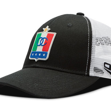 Gorra Once Caldas Oficial Malla Negra/Blanca oto-108