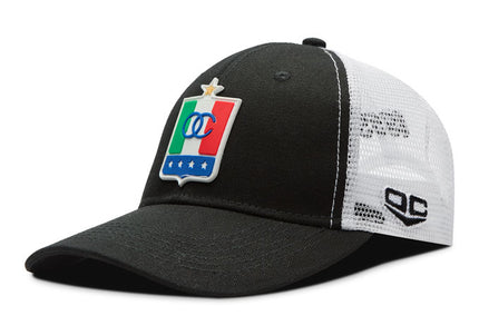 Gorra Once Caldas Oficial Malla Negra/Blanca oto-108