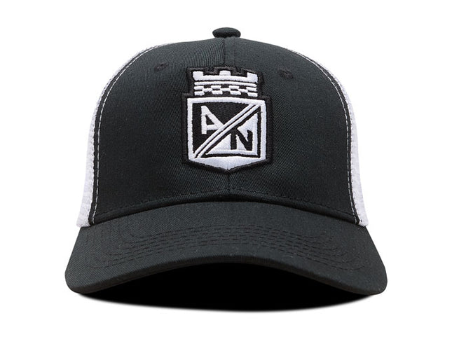 Gorra Atlético Nacional Oficial de Malla escudo Negro/Blanco