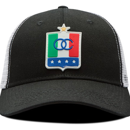 Gorra Once Caldas Oficial Malla Negra/Blanca oto-108