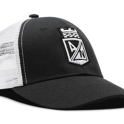 Gorra Atlético Nacional Oficial de Malla escudo Negro/Blanco