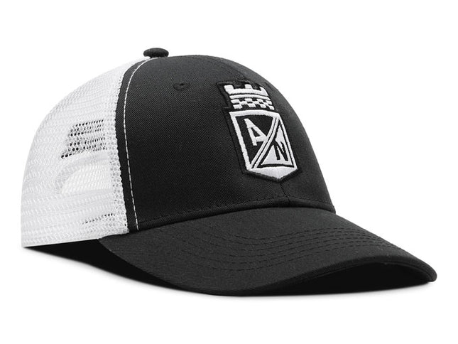 Gorra Atlético Nacional Oficial de Malla escudo Negro/Blanco