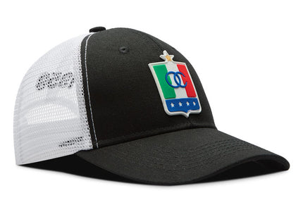 Gorra Once Caldas Oficial Malla Negra/Blanca oto-108