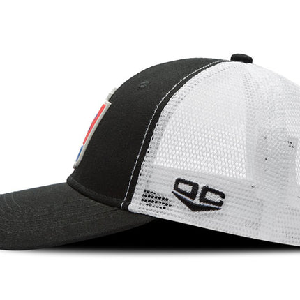 Gorra Once Caldas Oficial Malla Negra/Blanca oto-108